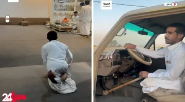 شاب سعودي يتحدى الإعاقة.. كيف يخدم والديه ويقود سيارته بعصا خشبية